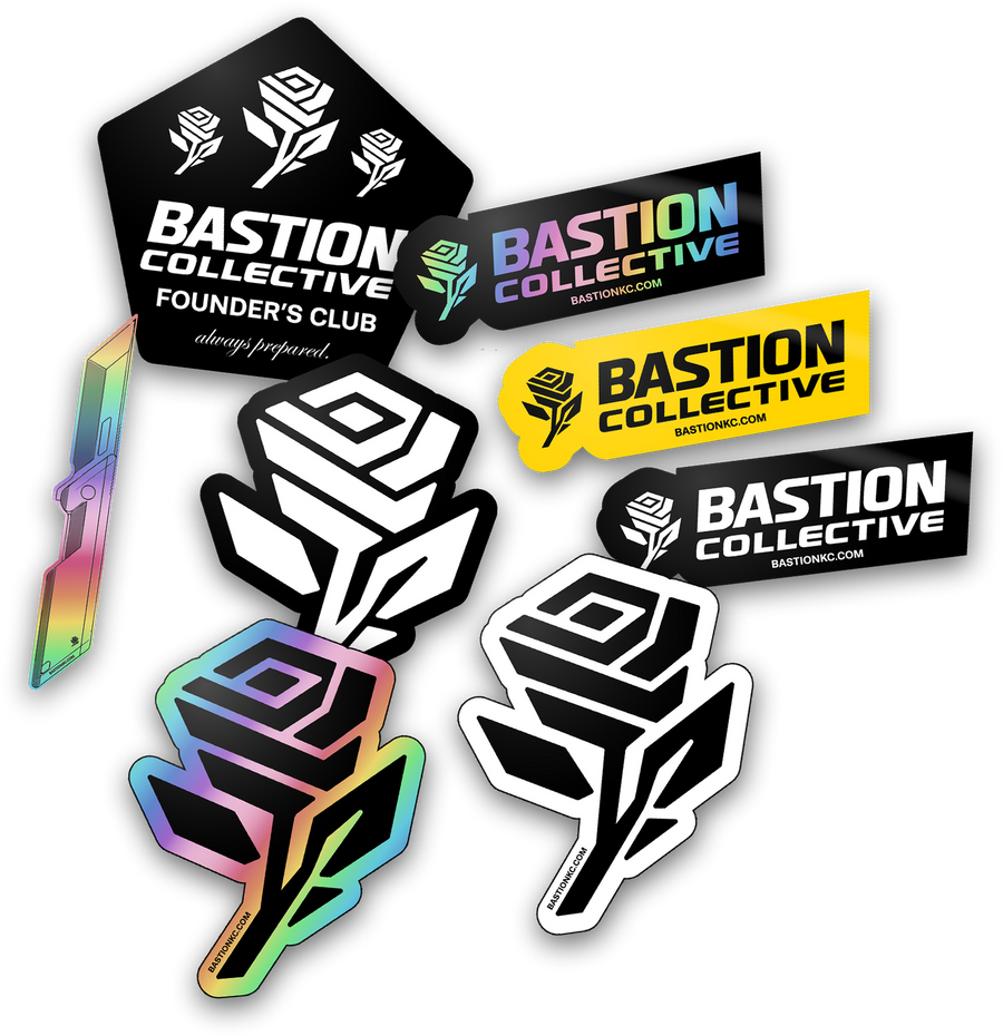 Bastion Collective sticker set